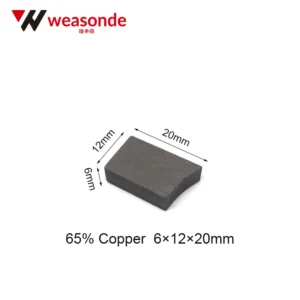 65 Copper 6×12×20 Carbon Brush 65% Copper 6×12×20 Carbon Brush