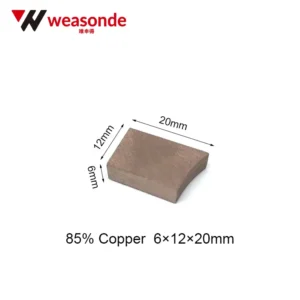 85 Copper 6×12×20 Carbon Brush 85% Copper 6×12×20 Carbon Brush