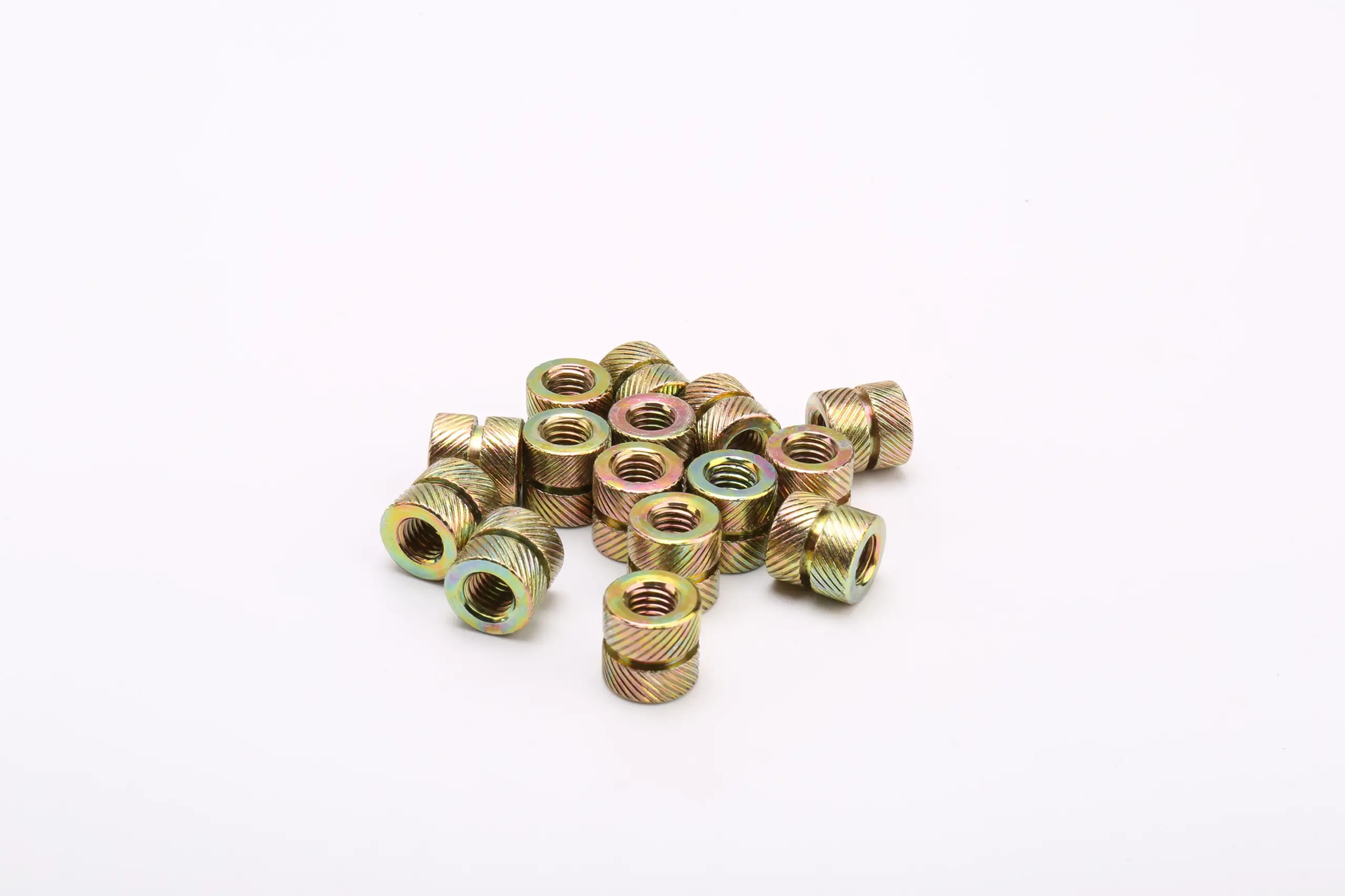 Diagonal knurl embedded nut 03 scaled Home